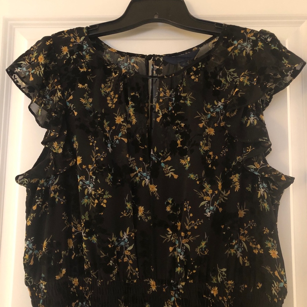 Rachel Roy Floral Black Dress - Picture 2 of 12
